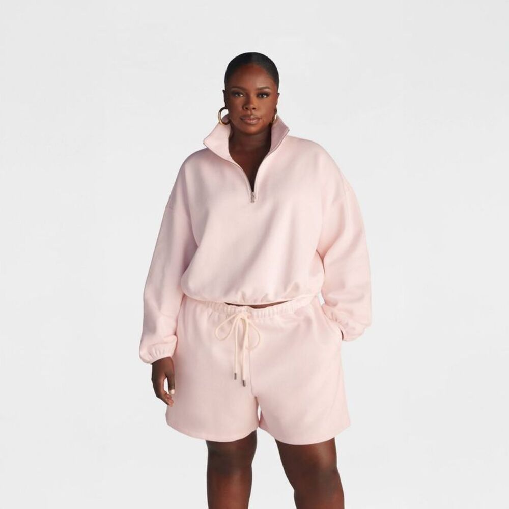 KBB by Kahlana -  Women's Pullover 'The Quarter Zip S Pink